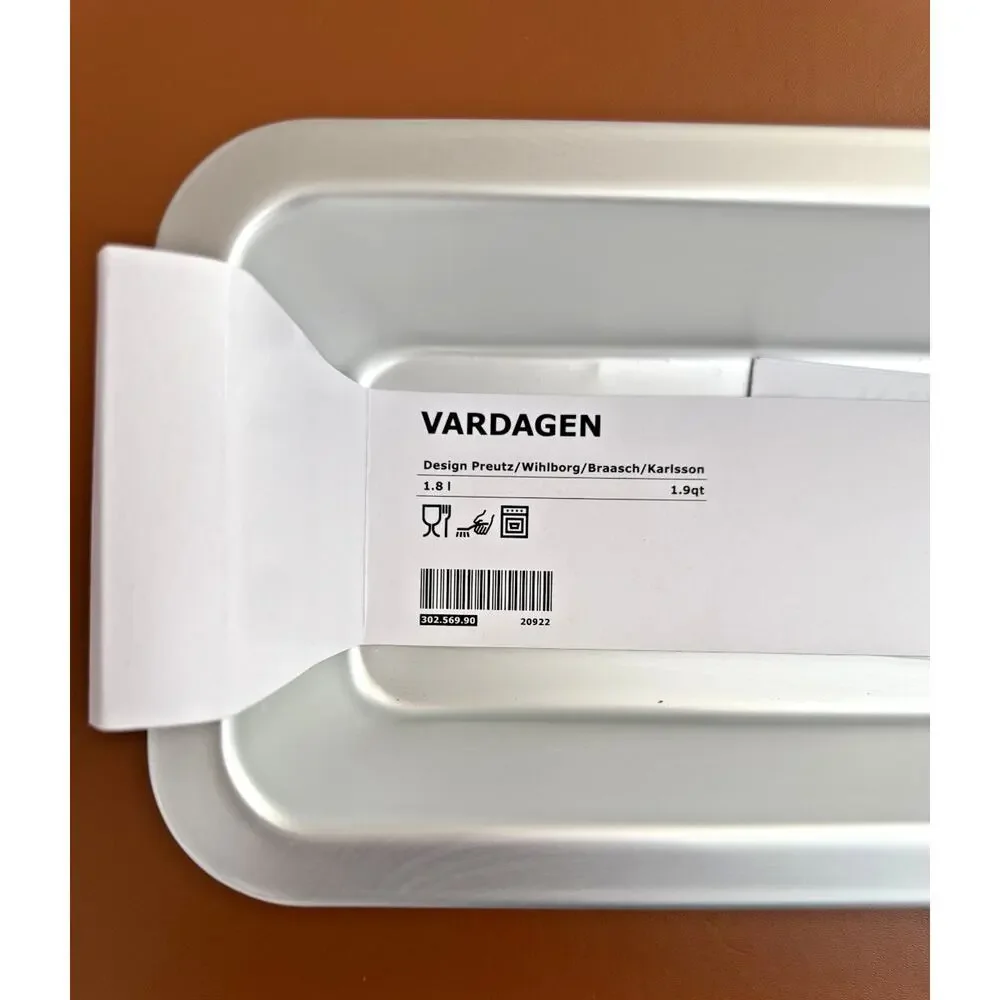 IKEA VARDAGEN Silver Bakeware Bread Loaf Pan Oven-Safe-NEW
